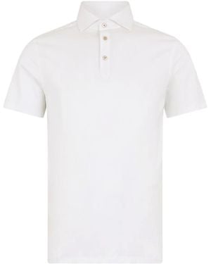 Boglioli Katoenen Poloshirt - Wit