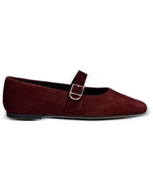 Vagabond Shoemakers Jolin Suede Ballet Flats - Red