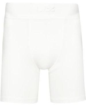 Ludovic de Saint Sernin Logo-Embroidered Cyclist Shorts - White