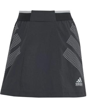 adidas Logo-print Mini Skirt - グレー