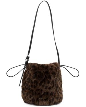 ROTATE BIRGER CHRISTENSEN The Bon Bon Bag Leo Faux-Fur - White