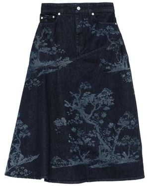 Erdem デニムスカート - ブルー