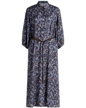 Betty Barclay Belted Maxi Dress - Blue