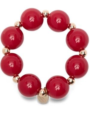 ALESSANDRO ENRIQUEZ Beaded Slip-On Bracelet - Red