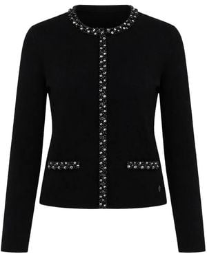 Guess Cardigan À Détails De Perles - Noir