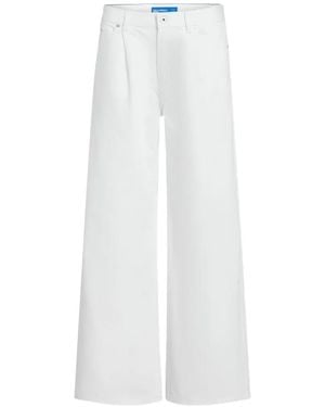 KARL LAGERFELD Logo-Patch Jeans - White