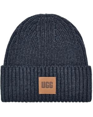 UGG Gorro con parche del logo - Azul