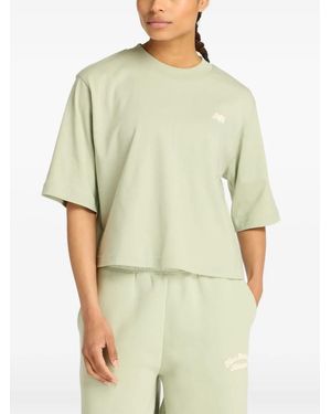 New Balance Logo-Detail T-Shirt - Green