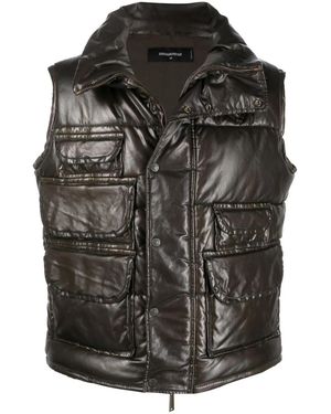 DSquared² Multiple-Pocket Design Gilet - Black