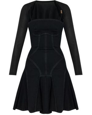 Versace Jeans Couture Flared Corset Dress - Black