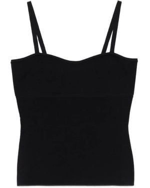 Max Mara Epica Strap Top - Black