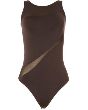 Wolford Shade Sleeveless String Body - Brown