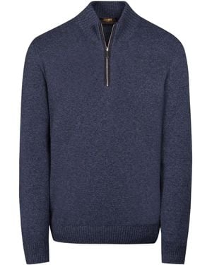 Moorer Osmund-Cws High-Neck Sweater - Blue