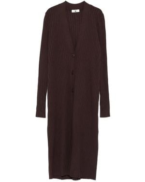 Twinset リブニット カーディガン - パープル