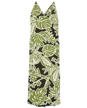 Niu Vestido largo con estampado floral - Verde