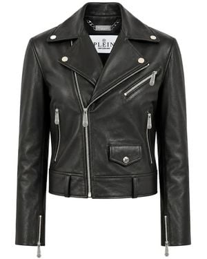 Philipp Plein Rocket Biker Jacket - Black