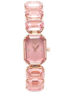Swarovski Octagon Cut 23Mm Watch - Pink