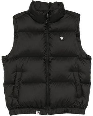 Aape By A Bathing Ape Chaleco con parche del logo - Negro