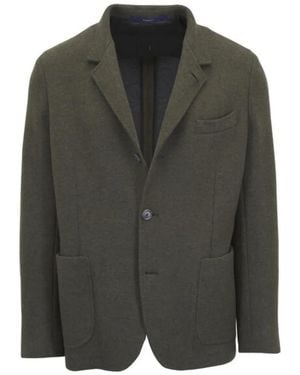 Fedeli Buttoned Pocket Blazer - Black