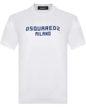 DSquared² Milano Logo T-Shirt - White