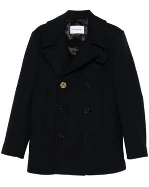Givenchy Double-Breasted Peacoat With Structured Shoulders - Schwarz