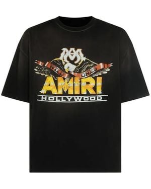 Amiri Graphic-Print Cotton T-Shirt - Black