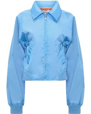 Victoria Beckham Harrington Bomber Jacket - Blue