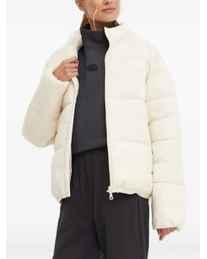 EA7 High-Neck Quilted Jacket - White