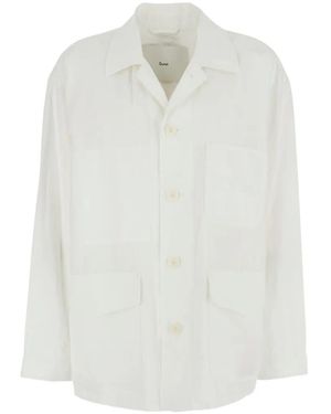 DUNST Patch-Pocket Button-Up Jacket - White