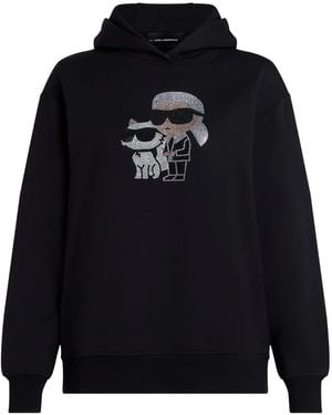 Karl Lagerfeld Sudadera Ikonik Karl con capucha - Azul
