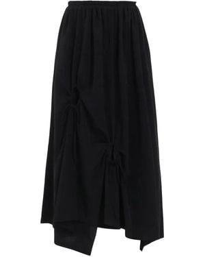 Y's Yohji Yamamoto ギャザーディテール スカート - ブラック