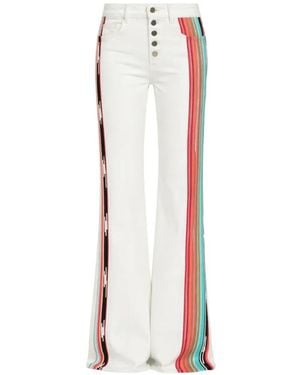 Hellessy Omar Side-Stripe Denim Jeans - White