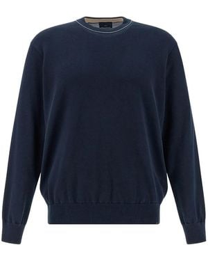 Paul & Shark Crew-Neck Jumper - Blue