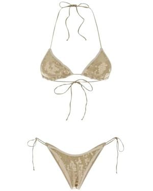 Oséree Embellished Bikini - White