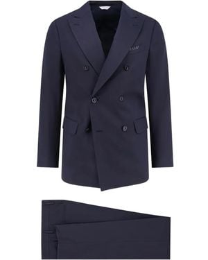 Boglioli Double-Breasted Suit - Blue