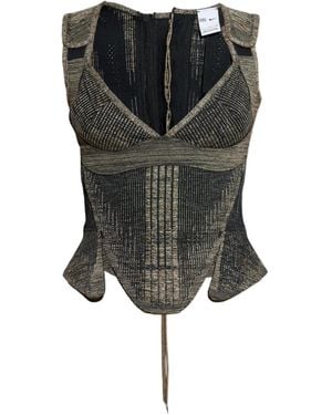 Nike V-Neck Lace-Up Top - Black