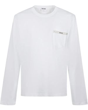 Moschino Pocket Long-Sleeve T-Shirt - White