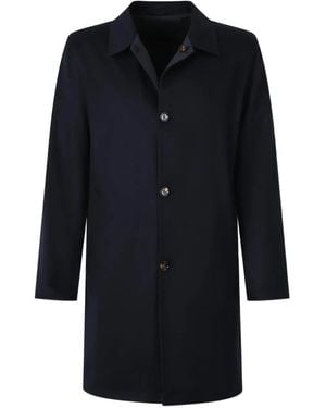 KIRED Button-Fastening Collared Coat - Black