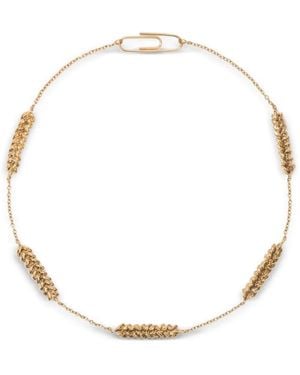 Aurelie Bidermann Five Wheat Cobs Necklace - Neutre