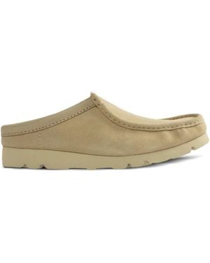 Clarks Wallabee Slip-On Clogs - Natural
