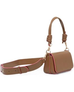 Benetton Mini Be Knotted-Handle Shoulder Bag - Brown