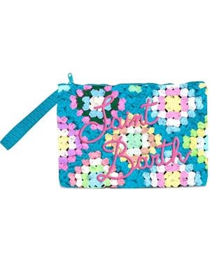 Mc2 Saint Barth Parisienne Crochet Clutch Bag - Blue