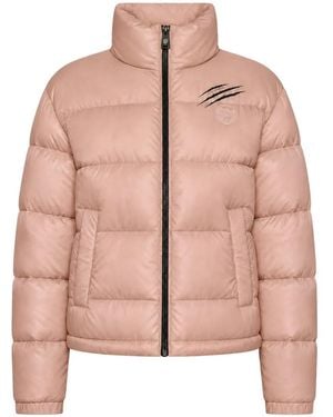 Philipp Plein Helsinki Logo-Patch Puffer Jacket - Pink