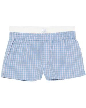 Ksubi Check Boxer Shorts - Blue