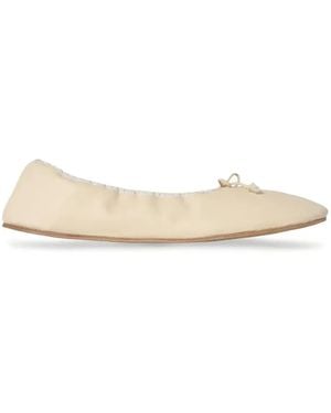 The Row Round Ballet Flats - Natural