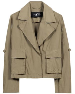 Luisa Cerano Button-Fastening Blouson Cropped Jacket - Green