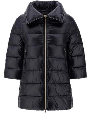Herno Zip Puffer Coat - Black