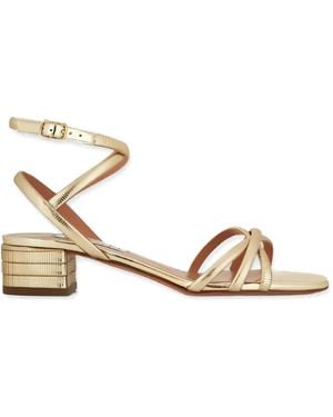 Aquazzura Strappy Buckle-Fastening Sandals - Natural