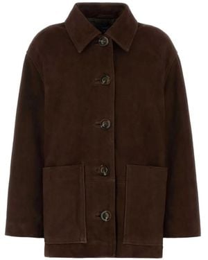 Soeur Vincenzo Suede Jacket - Brown
