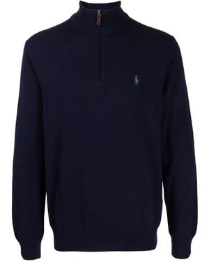 Polo Ralph Lauren Logo-Embroidered Polo Shirt - Blue
